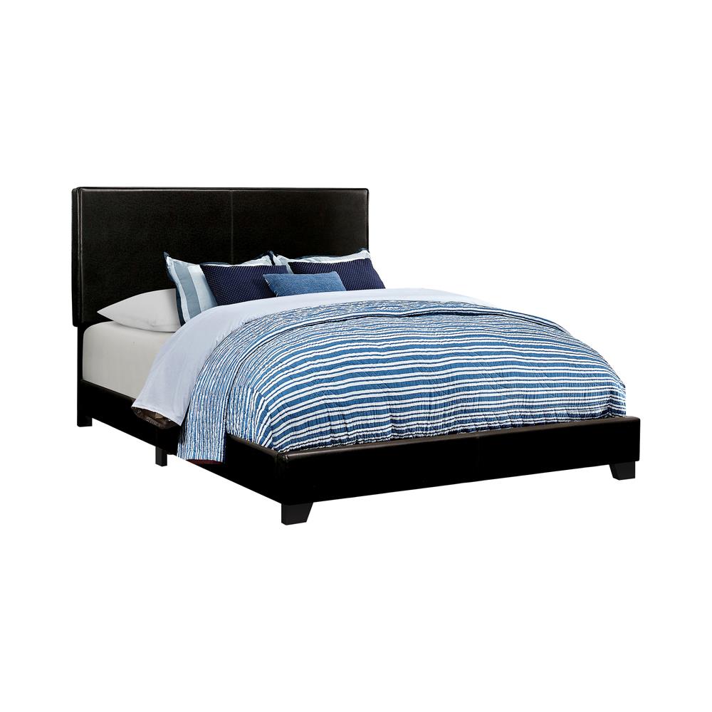 Dorian Upholstered Full Bed Black  Half Price Furniture