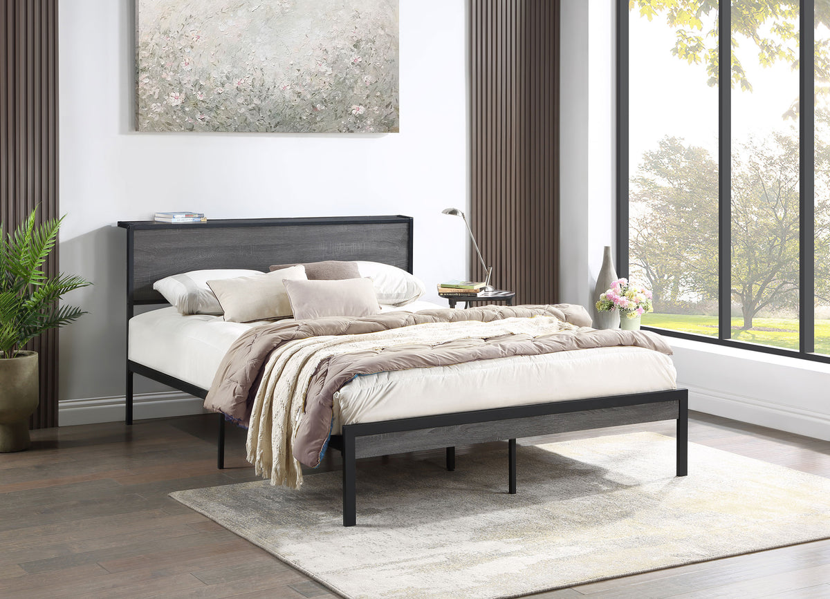 Ricky Platform Bed - Bed - Half Price Furniture