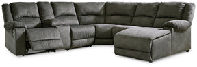 Benlocke Reclining Sectional with Chaise - Sectional - Half Price Furniture