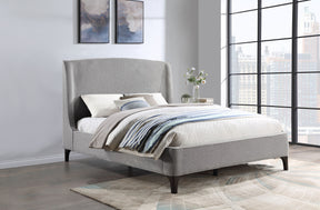 Mosby Upholstered Curved Headboard Platform Bed - Bed - Half Price Furniture