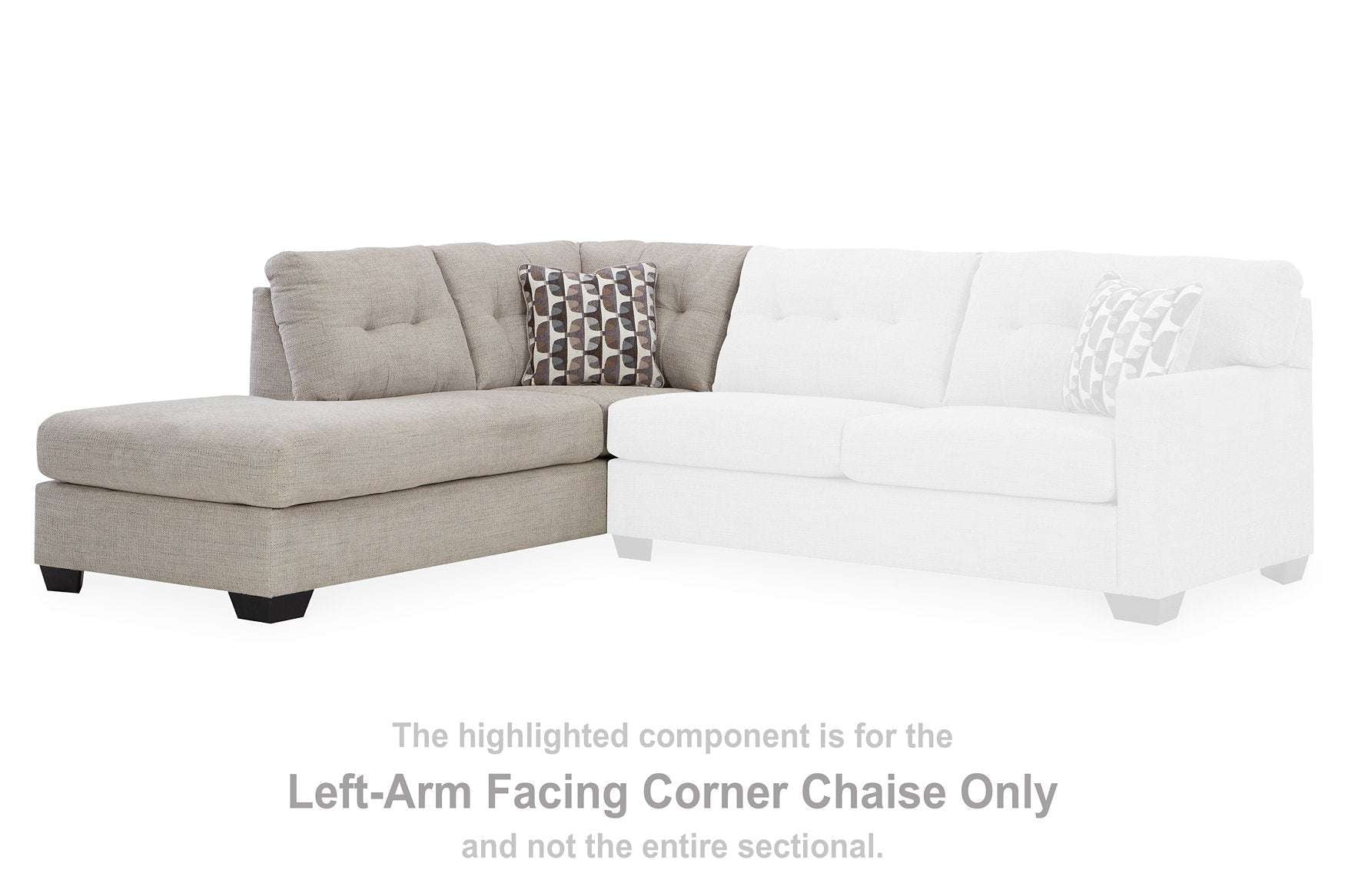 Mahoney 2-Piece Sleeper Sectional with Chaise Half Price Furniture