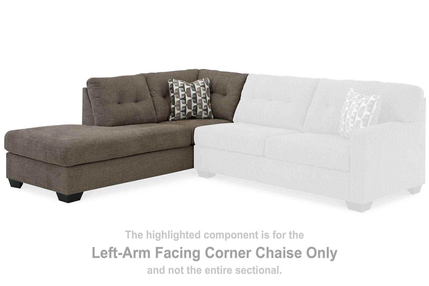 Mahoney 2-Piece Sleeper Sectional with Chaise Half Price Furniture