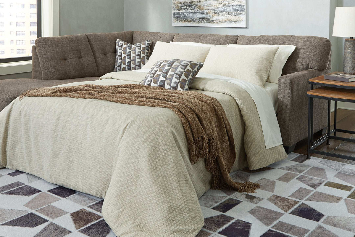 Mahoney 2-Piece Sleeper Sectional with Chaise Half Price Furniture