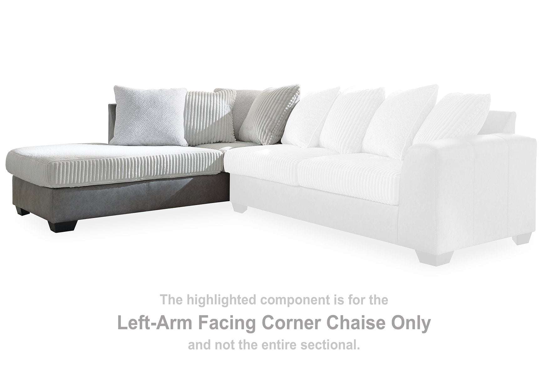 Clairette Court Sectional with Chaise - Sectional - Half Price Furniture