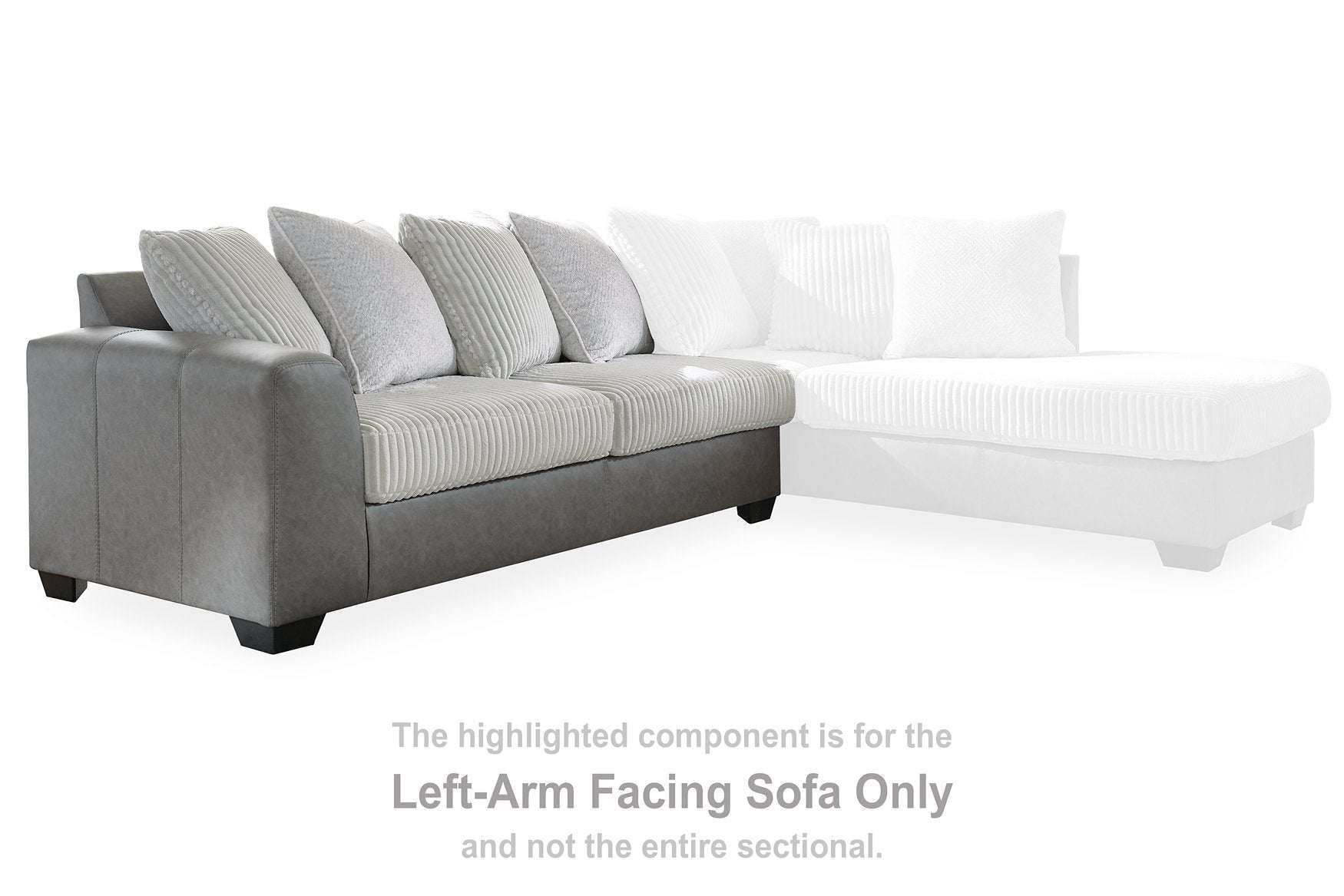 Clairette Court Sectional with Chaise - Sectional - Half Price Furniture