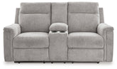 Barnsana Power Reclining Loveseat with Console Half Price Furniture
