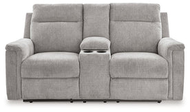 Barnsana Power Reclining Loveseat with Console Half Price Furniture