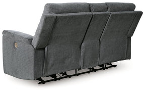 Barnsana Power Reclining Loveseat with Console - Loveseat - Half Price Furniture