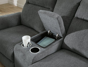 Barnsana Power Reclining Loveseat with Console Barnsana Power Reclining Loveseat with Console Half Price Furniture