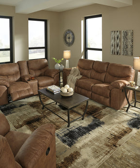 Boxberg Reclining Loveseat with Console - Loveseat - Half Price Furniture