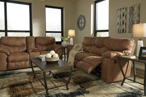 Boxberg Reclining Loveseat with Console - Half Price Furniture