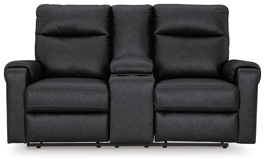 Axtellton Power Reclining Loveseat with Console  Las Vegas Furniture Stores