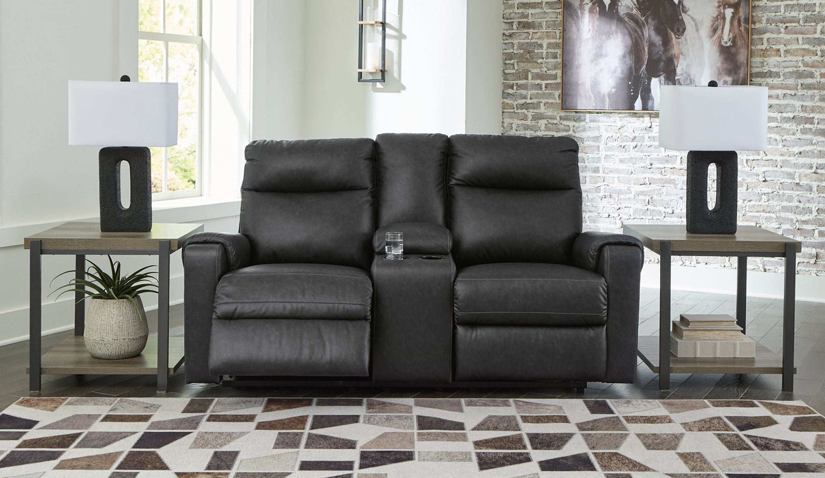 Axtellton Power Reclining Loveseat with Console Half Price Furniture