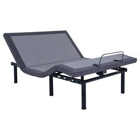 Negan Queen Adjustable Bed Base Grey and Black  Las Vegas Furniture Stores