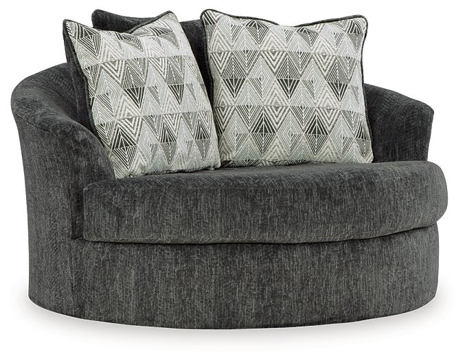 Biddeford Oversized Swivel Accent Chair  Half Price Furniture