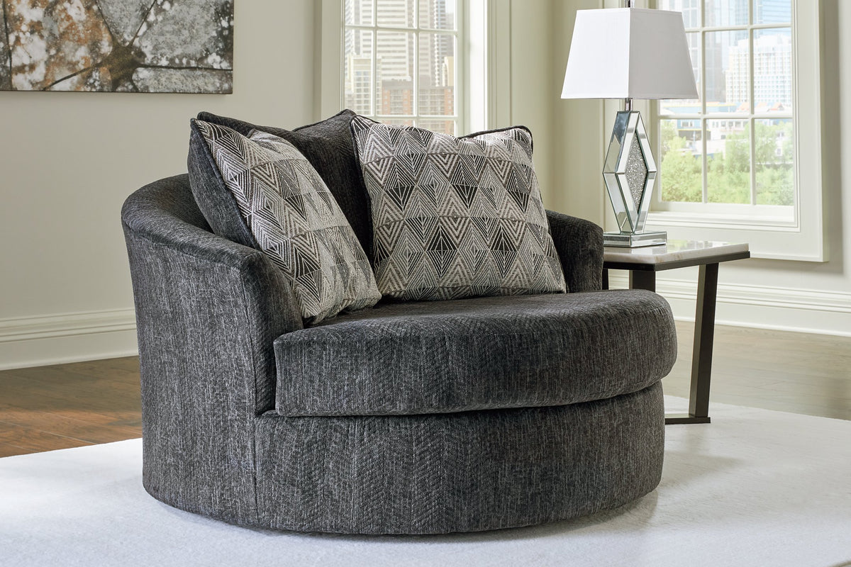 Biddeford Oversized Swivel Accent Chair - Chair - Half Price Furniture