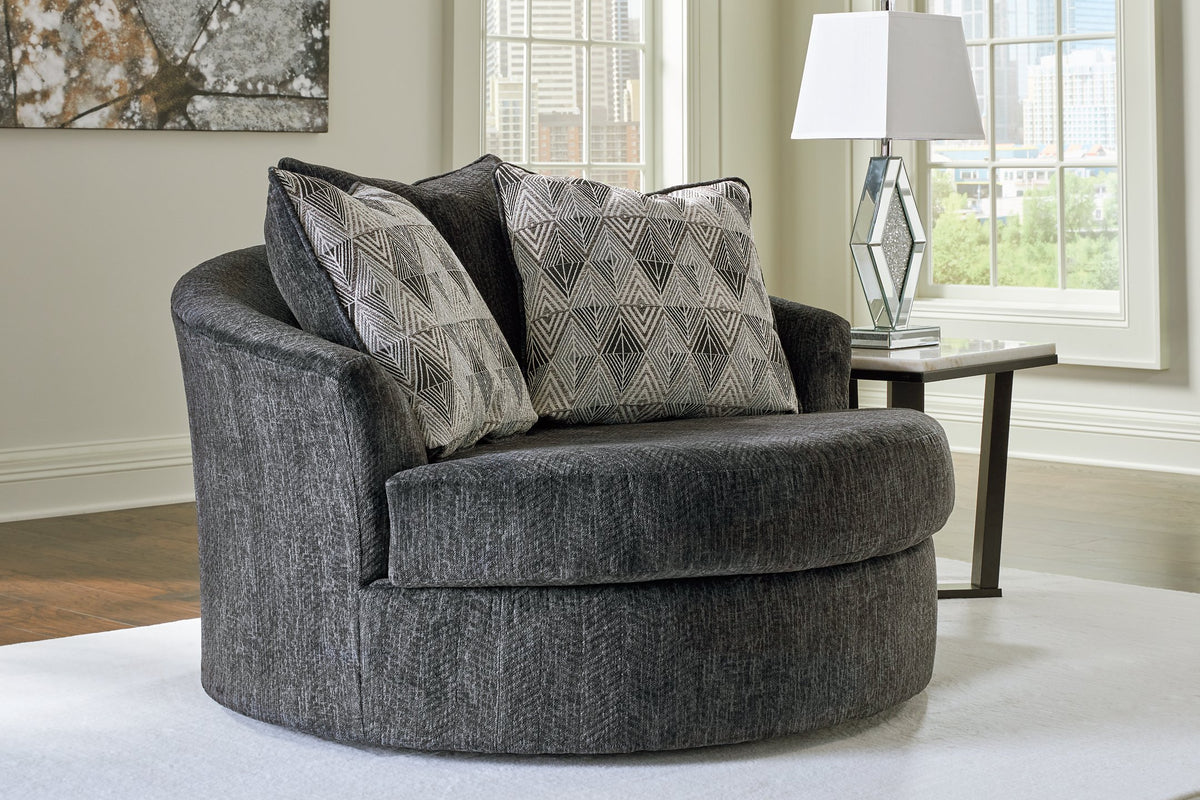 Biddeford Oversized Swivel Accent Chair - Half Price Furniture