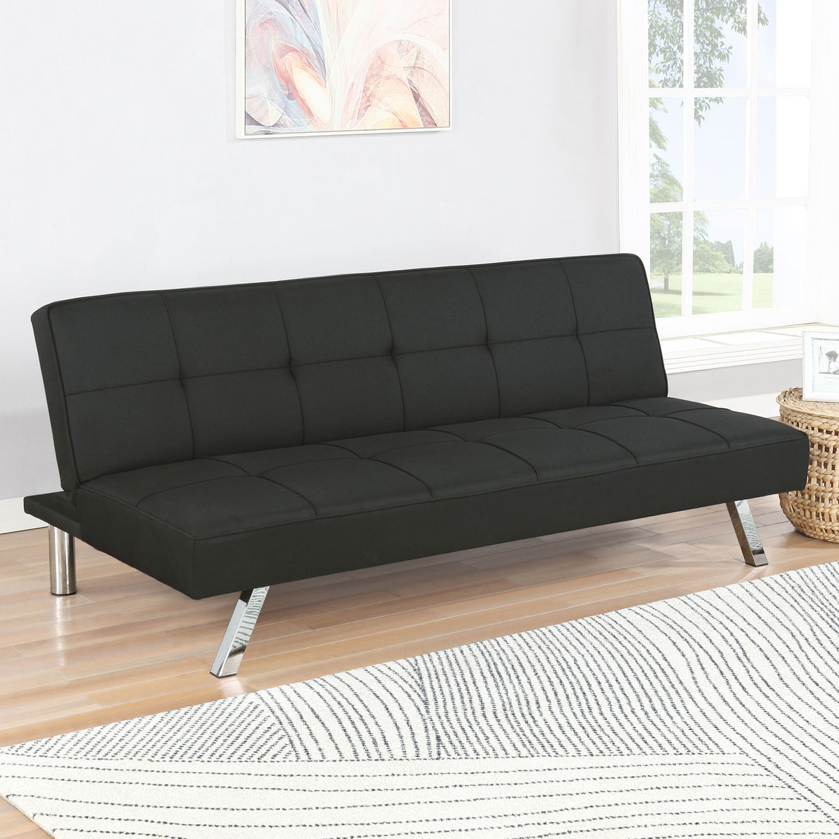 Joel Upholstered Tufted Sofa Bed  Half Price Furniture