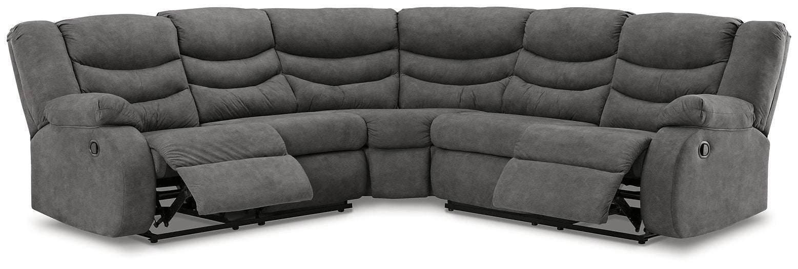 Partymate 2-Piece Reclining Sectional - Half Price Furniture