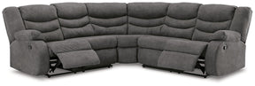 Partymate 2-Piece Reclining Sectional - Half Price Furniture