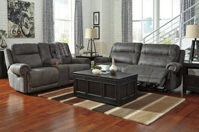 Austere Reclining Sofa - Sofa - Half Price Furniture