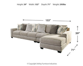 Ardsley Sectional with Chaise - Half Price Furniture