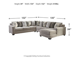 Ardsley Sectional with Chaise - Sectional - Half Price Furniture