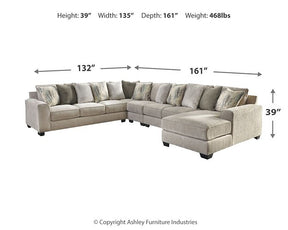 Ardsley Sectional with Chaise - Half Price Furniture