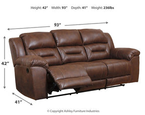Stoneland Reclining Sofa - Half Price Furniture