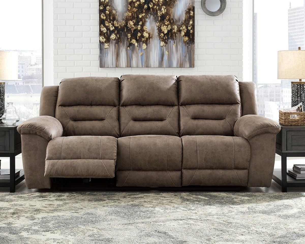 Stoneland Power Reclining Sofa  Half Price Furniture