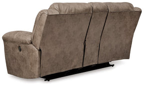 Stoneland Reclining Loveseat with Console Half Price Furniture
