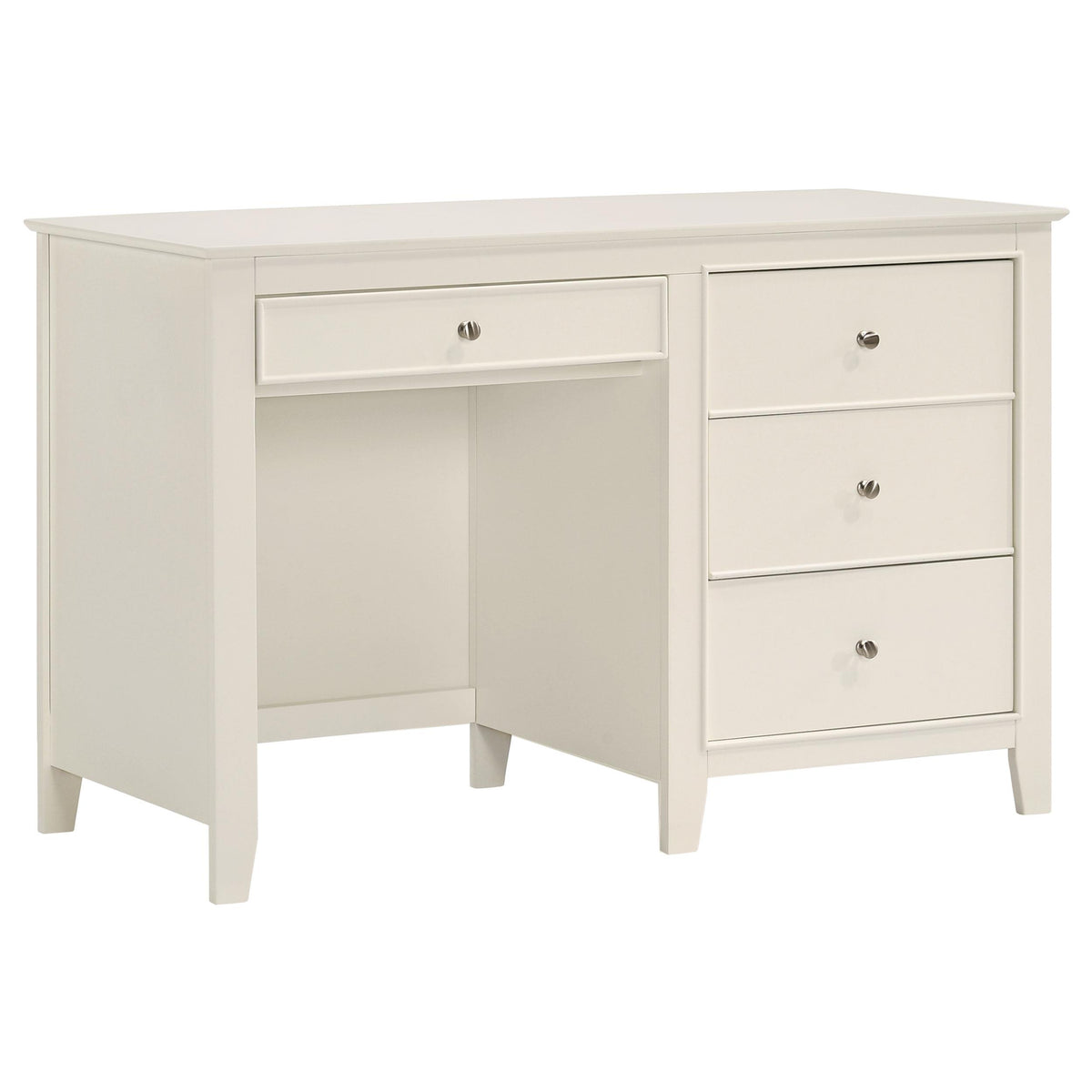 Selena 3-drawer Computer Desk Storage Cream White  Half Price Furniture