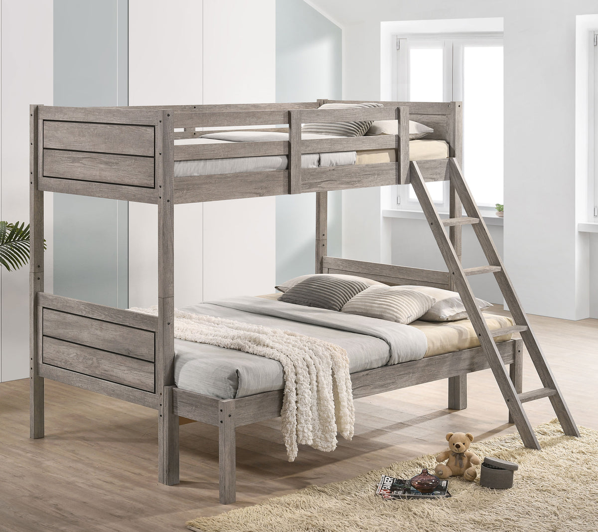 Ryder Bunk Bed Weathered Taupe Ryder Bunk Bed Weathered Taupe Half Price Furniture