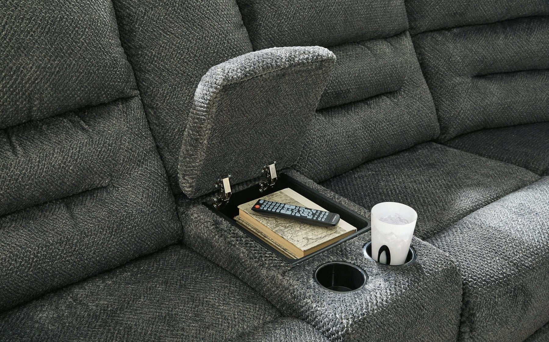 Nettington Power Reclining Sectional Half Price Furniture