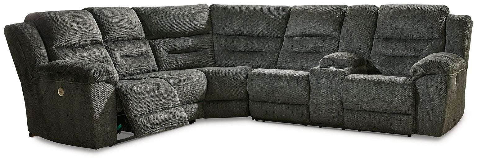 Nettington Power Reclining Sectional Half Price Furniture