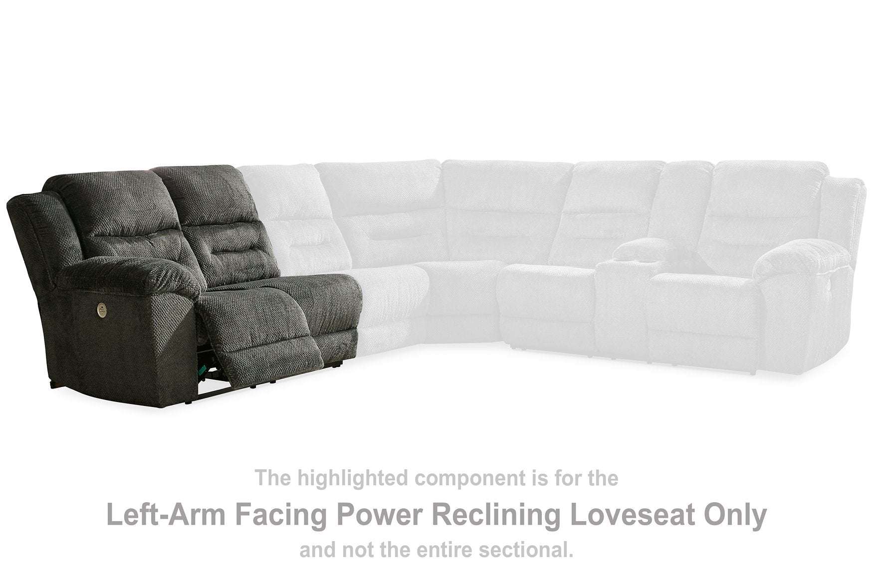 Nettington Power Reclining Sectional Half Price Furniture