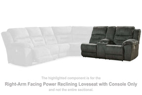 Nettington Power Reclining Sectional Half Price Furniture