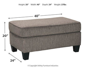 Nemoli Ottoman - Half Price Furniture