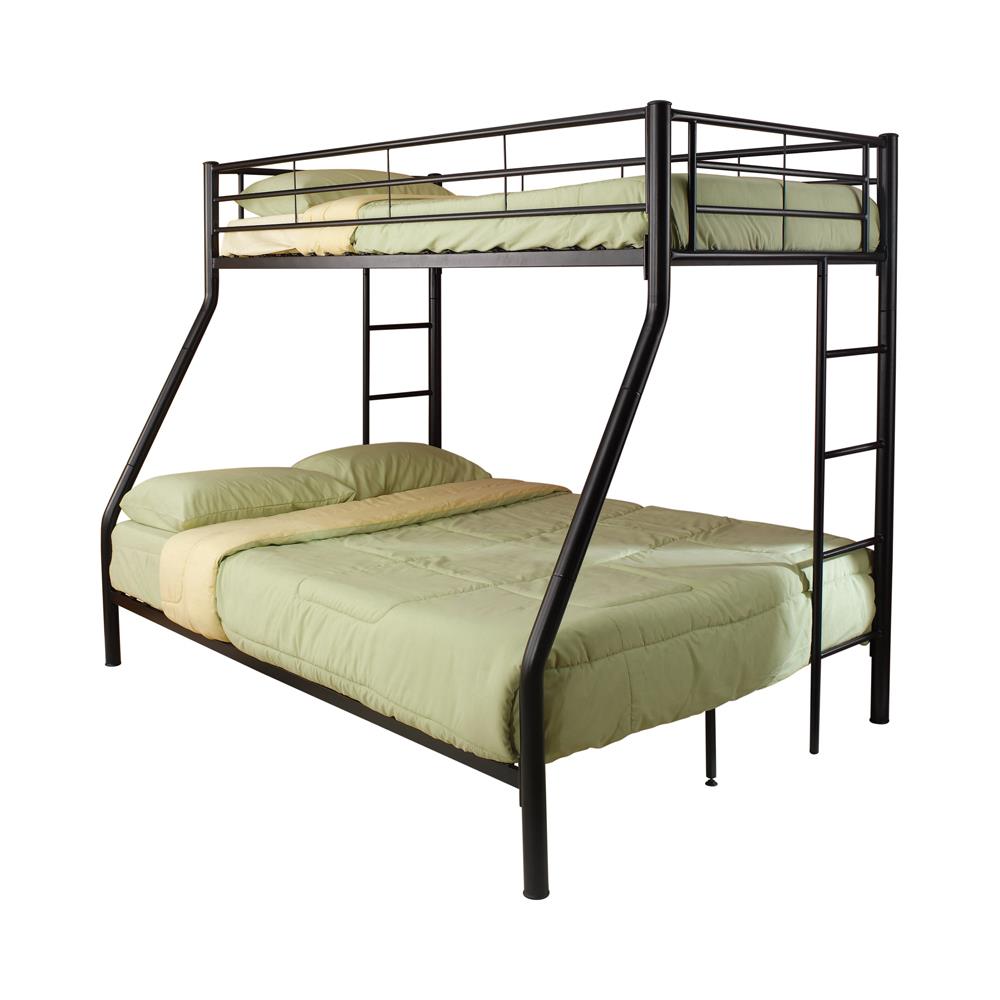 Hayward Twin Over Full Bunk Bed Black  Half Price Furniture