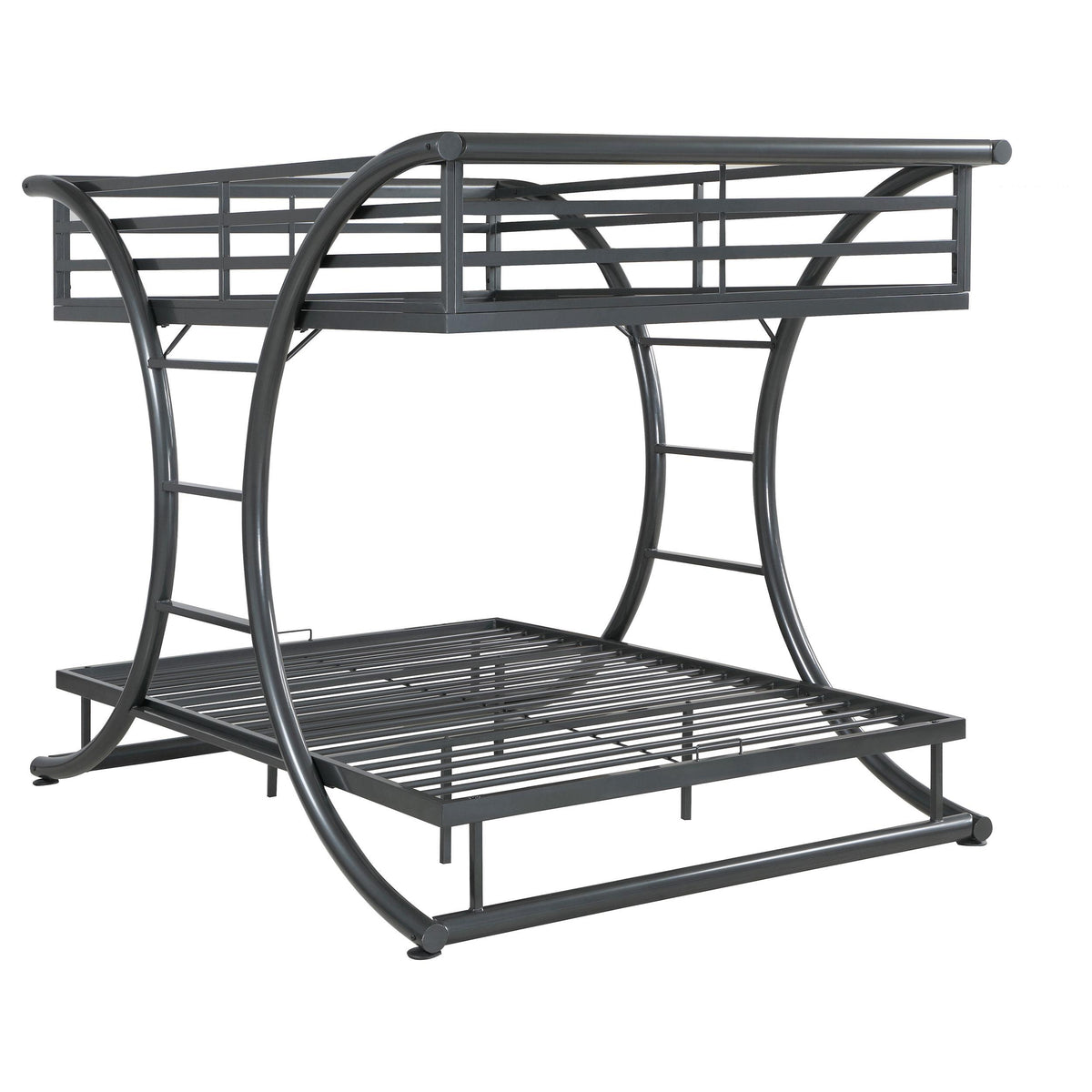 Stephan Full Over Full Bunk Bed Gunmetal Stephan Full Over Full Bunk Bed Gunmetal Half Price Furniture