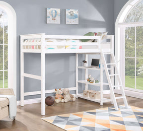 Anica 3-shelf Wood Twin Loft Bed - Loft Bed - Half Price Furniture
