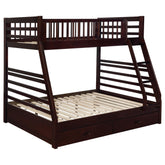 Ashton Twin Over Full 2-drawer Bunk Bed Cappuccino Half Price Furniture