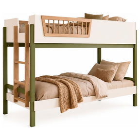 Evren twin over twin bunk bed tri-tone