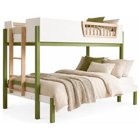 Evren twin over full bunk bed tri-tone