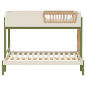 Evren twin over full bunk bed tri-tone
