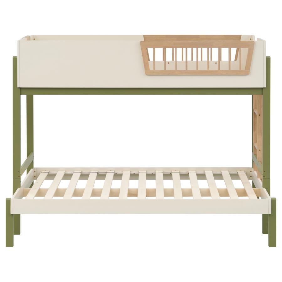 Evren twin over full bunk bed tri-tone