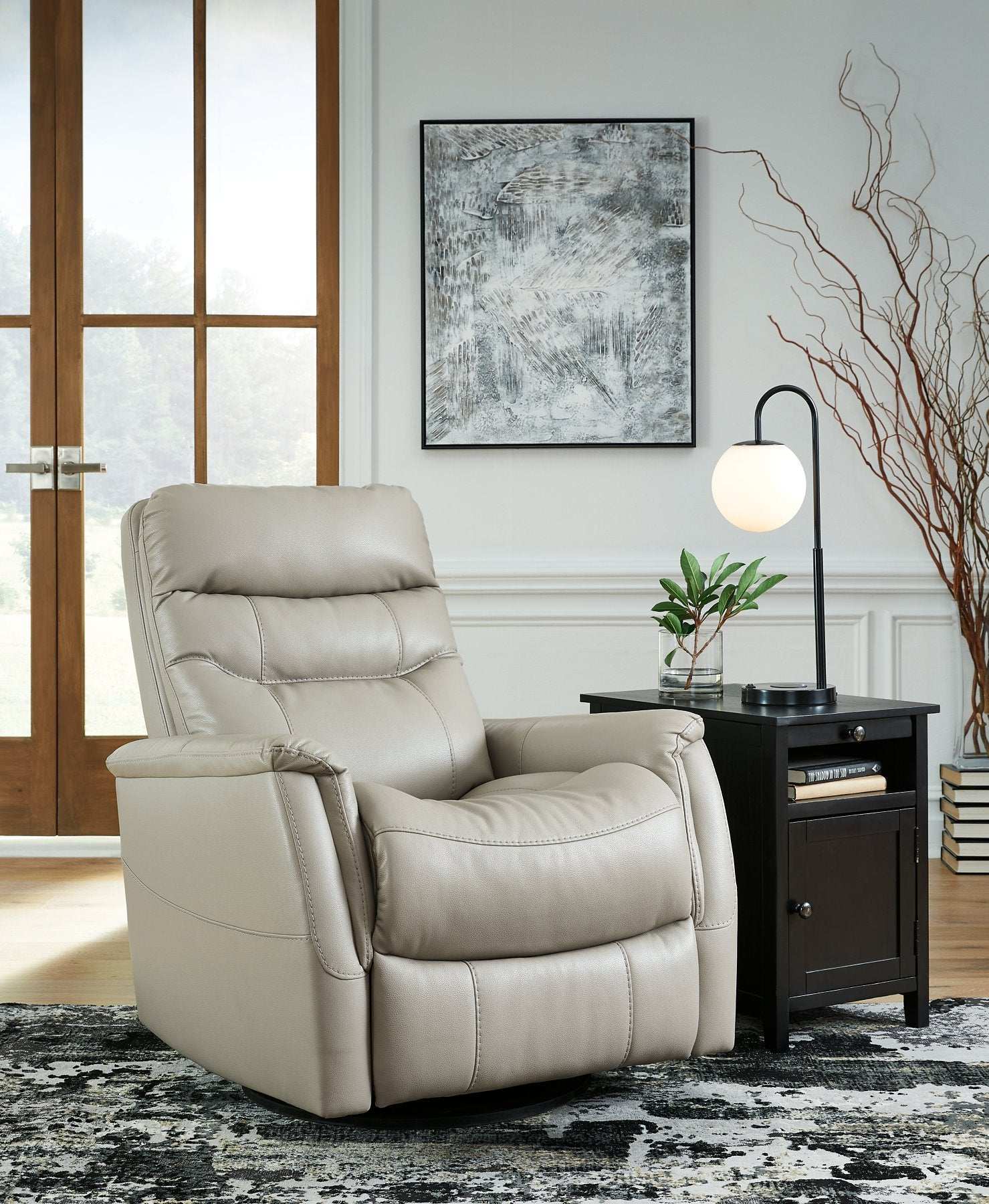 Riptyme Swivel Glider Recliner - Half Price Furniture
