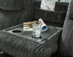 Martinglenn Reclining Sofa with Drop Down Table - Half Price Furniture