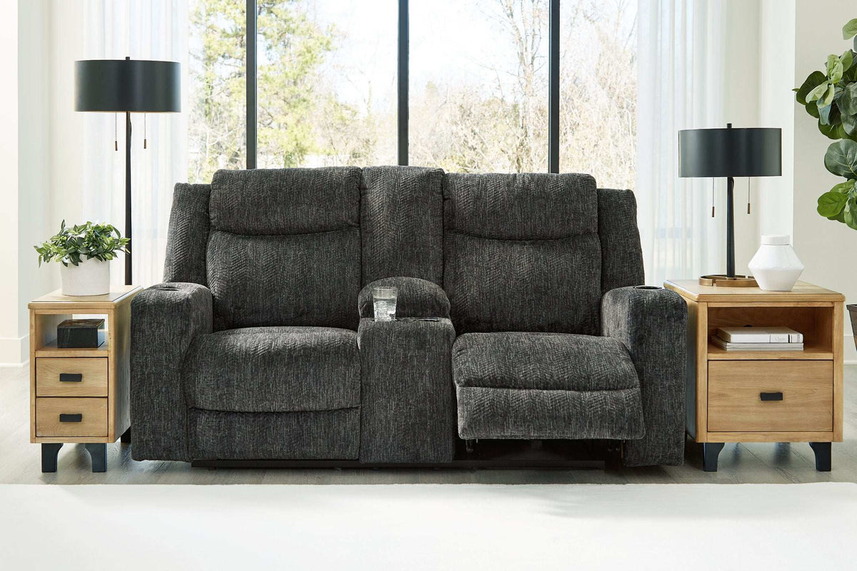 Martinglenn Reclining Loveseat with Console Half Price Furniture