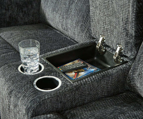 Martinglenn Reclining Loveseat with Console Half Price Furniture